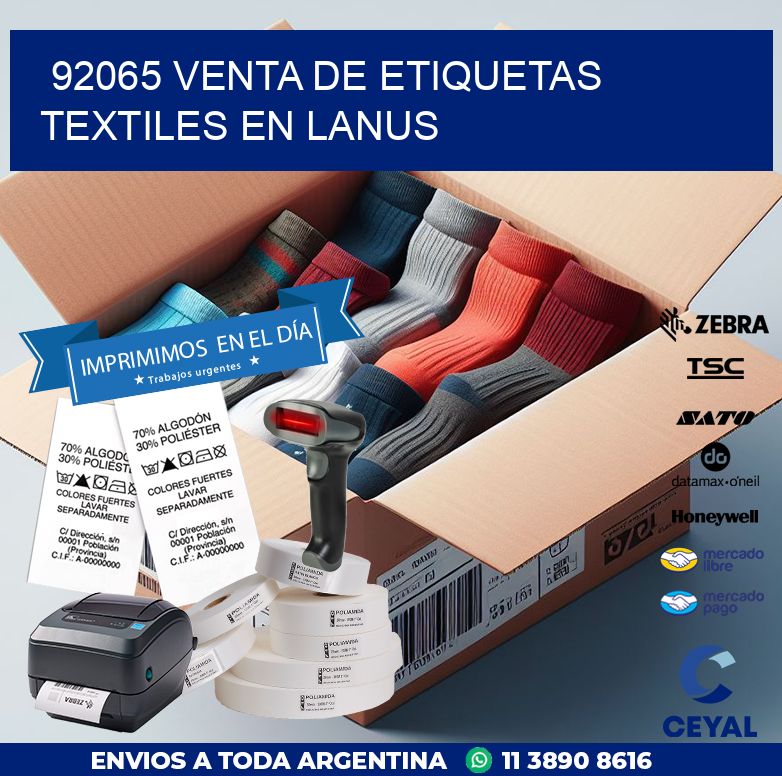 92065 VENTA DE ETIQUETAS TEXTILES EN LANUS