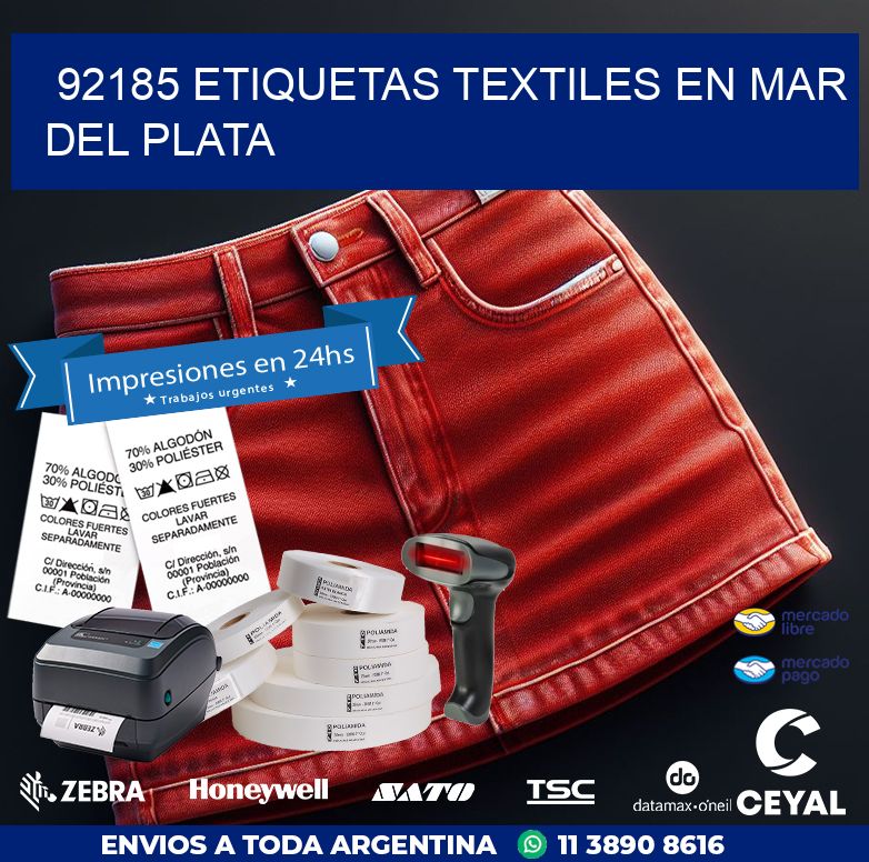 92185 ETIQUETAS TEXTILES EN MAR DEL PLATA