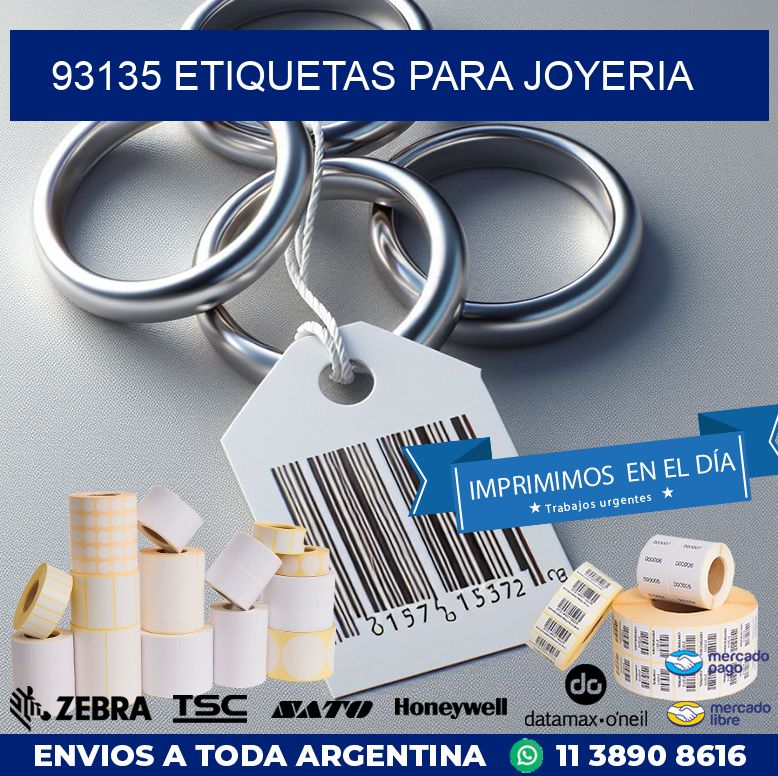 93135 ETIQUETAS PARA JOYERIA