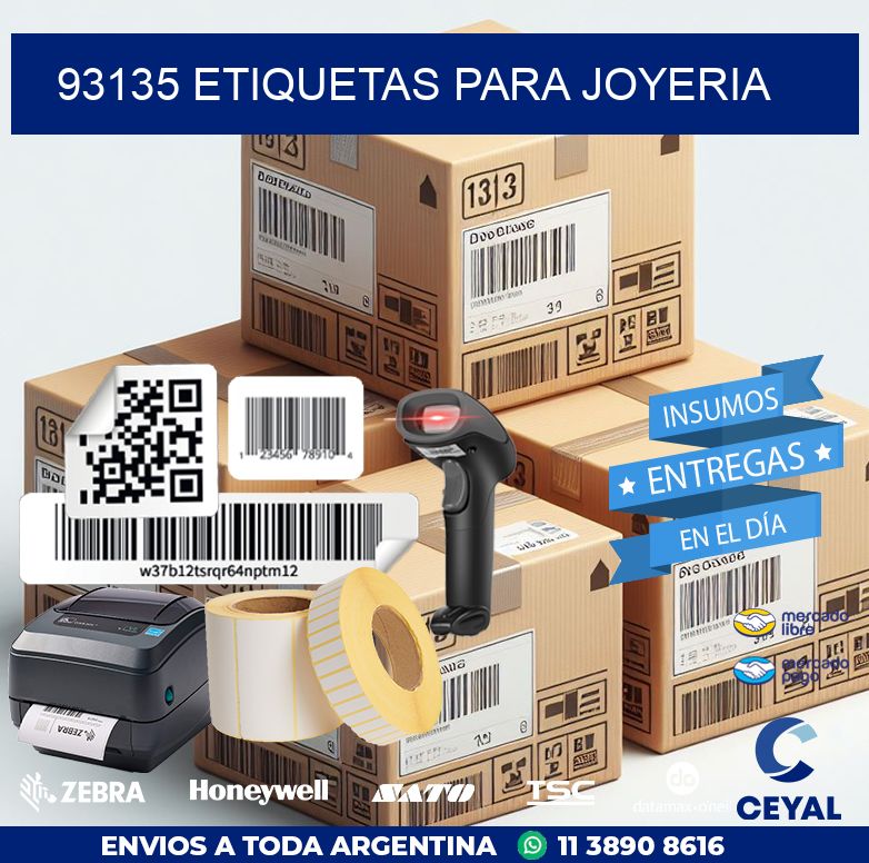 93135 ETIQUETAS PARA JOYERIA