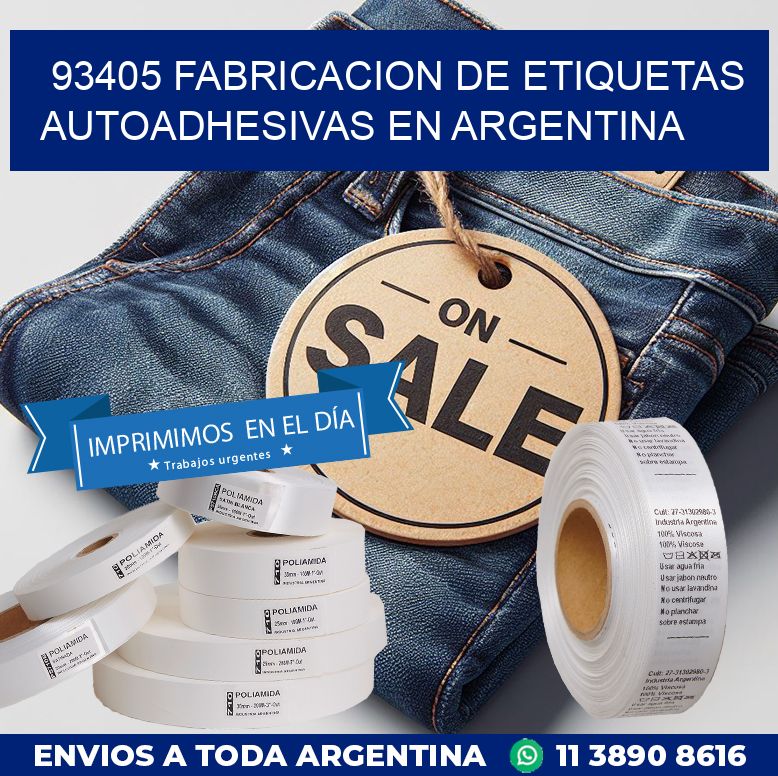 93405 FABRICACION DE ETIQUETAS AUTOADHESIVAS EN ARGENTINA