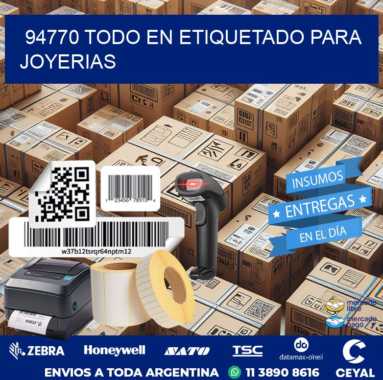 94770 TODO EN ETIQUETADO PARA JOYERIAS