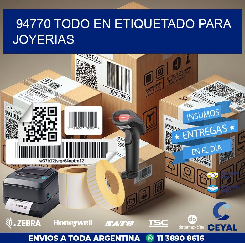 94770 TODO EN ETIQUETADO PARA JOYERIAS