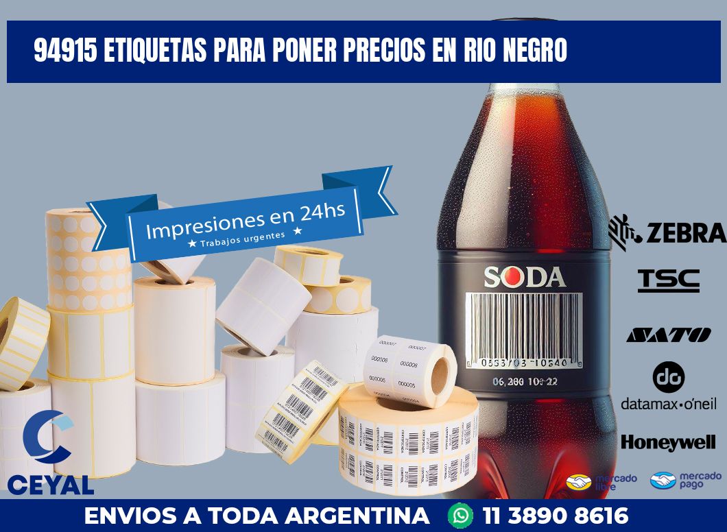 94915 ETIQUETAS PARA PONER PRECIOS EN RIO NEGRO