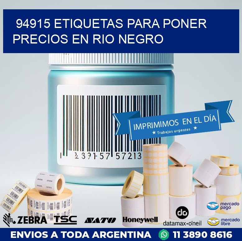 94915 ETIQUETAS PARA PONER PRECIOS EN RIO NEGRO