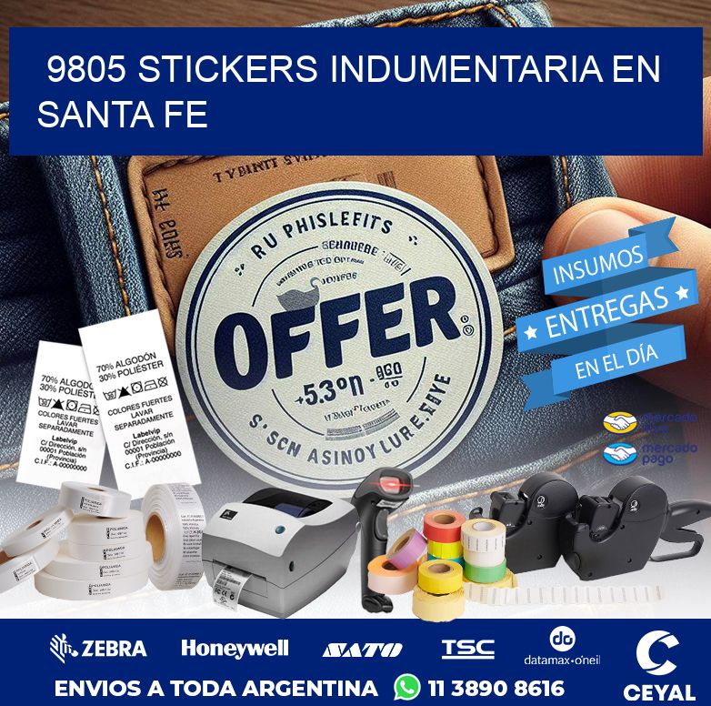 9805 STICKERS INDUMENTARIA EN SANTA FE