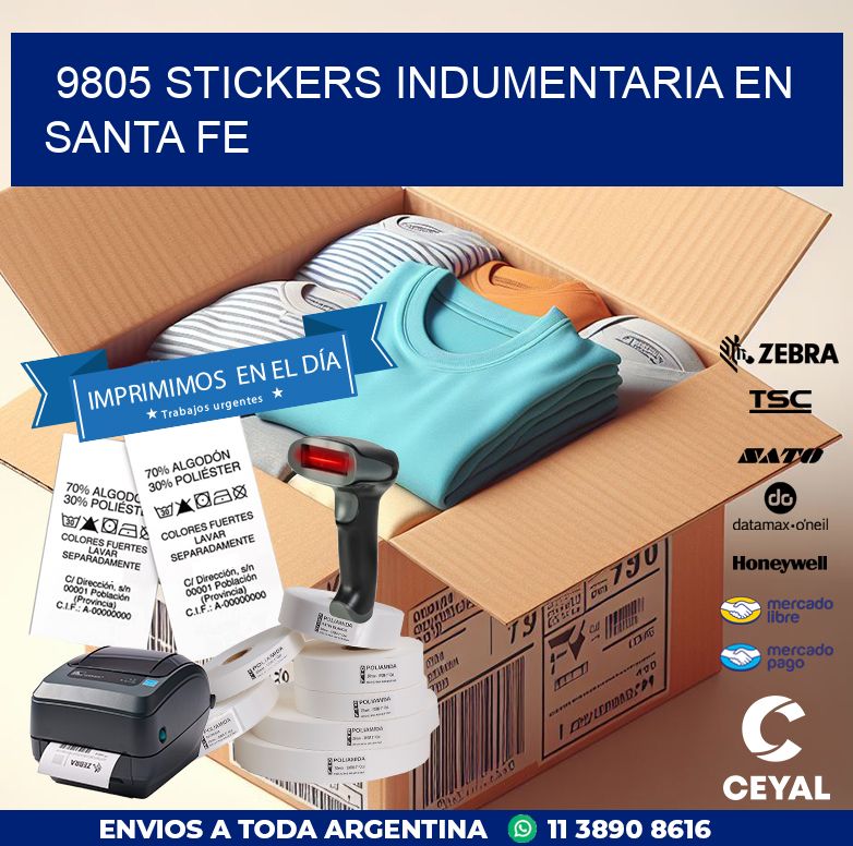 9805 STICKERS INDUMENTARIA EN SANTA FE