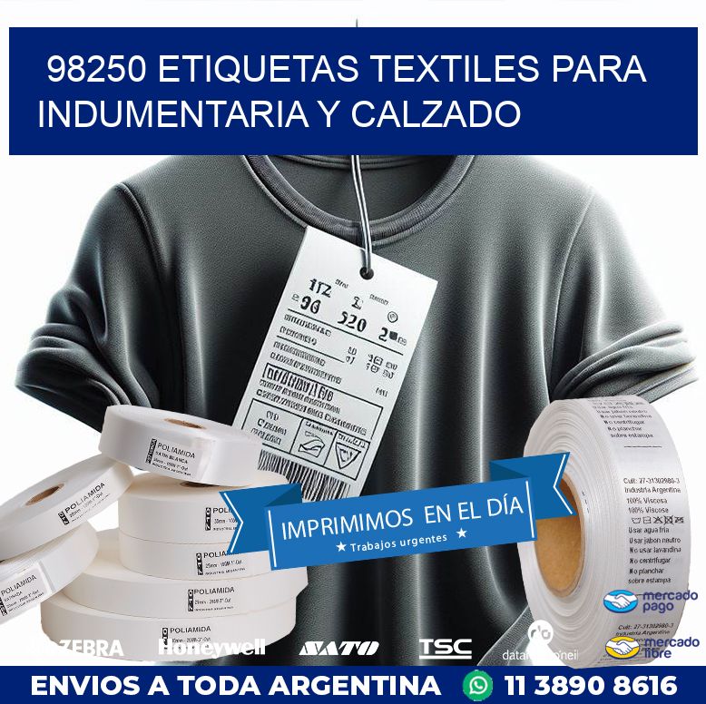 98250 ETIQUETAS TEXTILES PARA INDUMENTARIA Y CALZADO