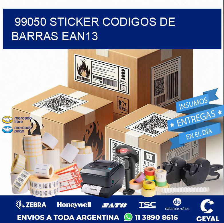 99050 STICKER CODIGOS DE BARRAS EAN13