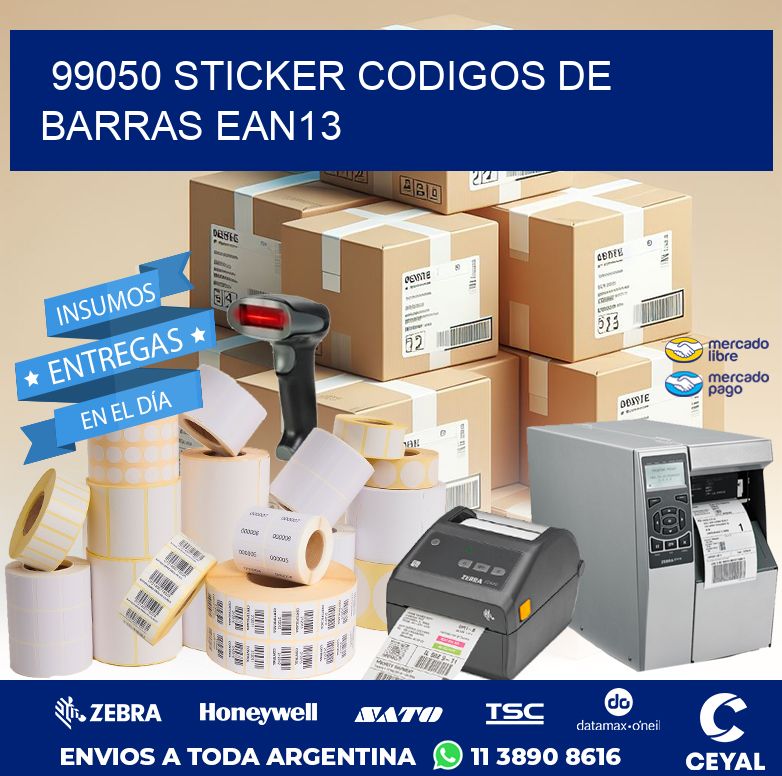 99050 STICKER CODIGOS DE BARRAS EAN13