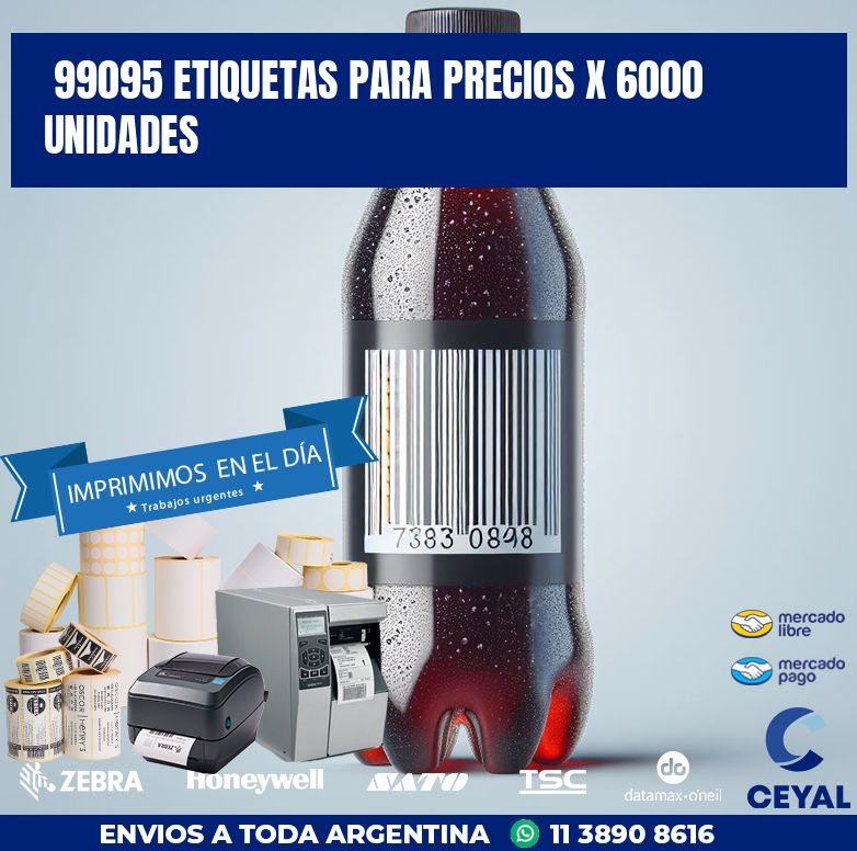 99095 ETIQUETAS PARA PRECIOS X 6000 UNIDADES