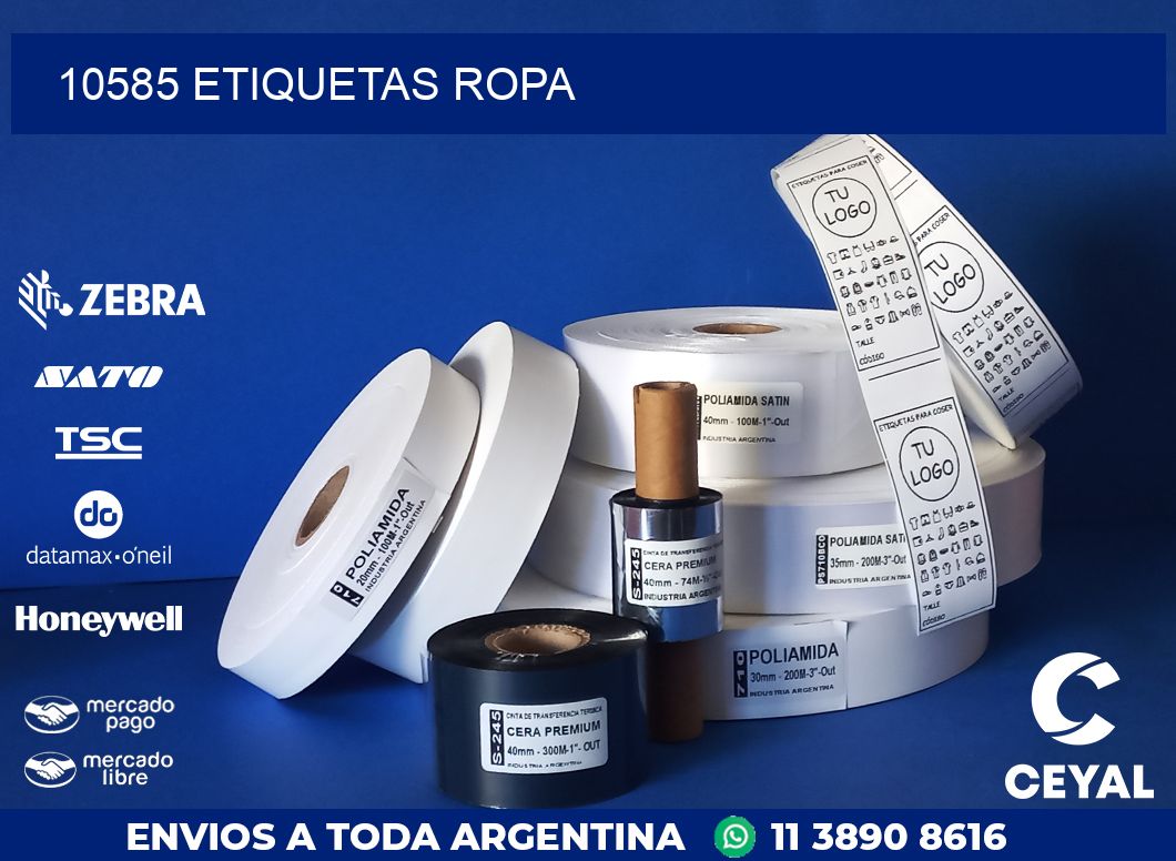 10585 ETIQUETAS ROPA