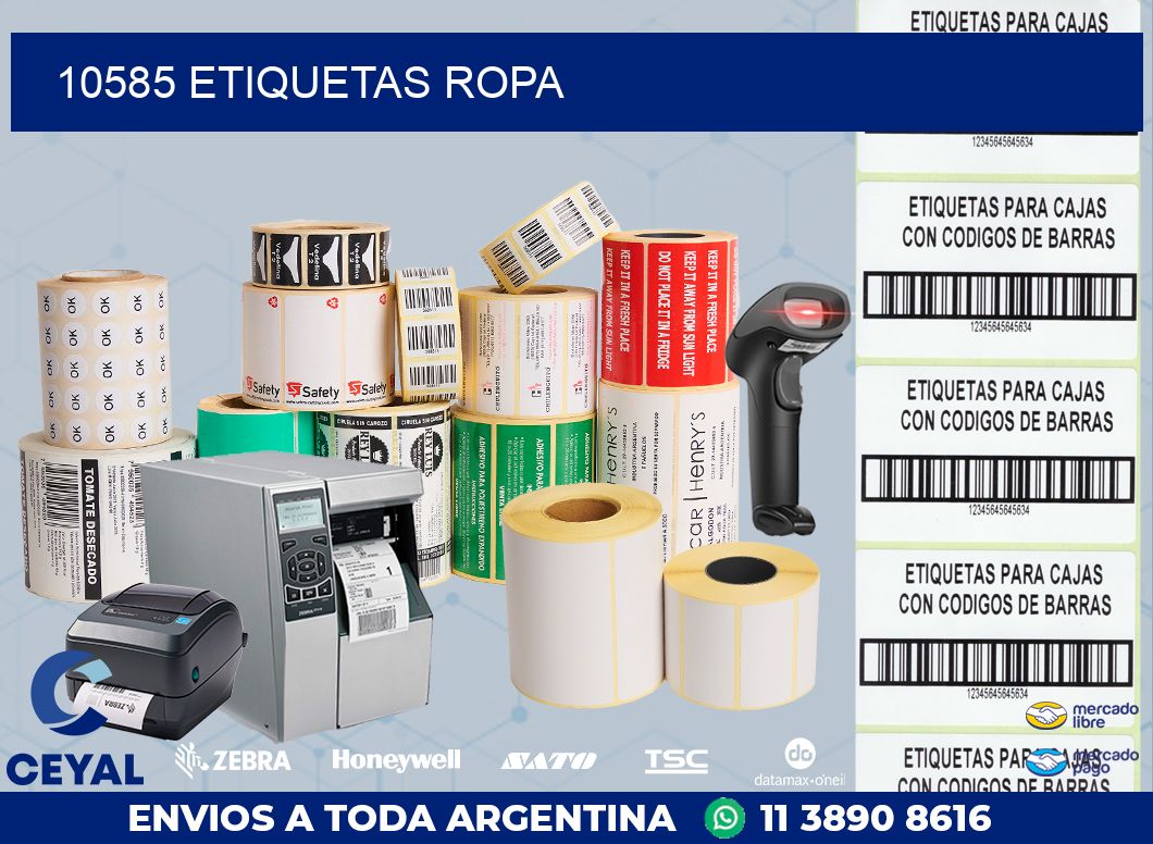10585 ETIQUETAS ROPA