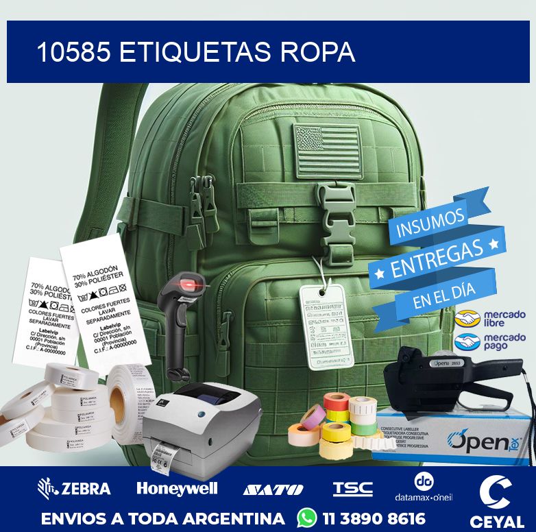 10585 ETIQUETAS ROPA