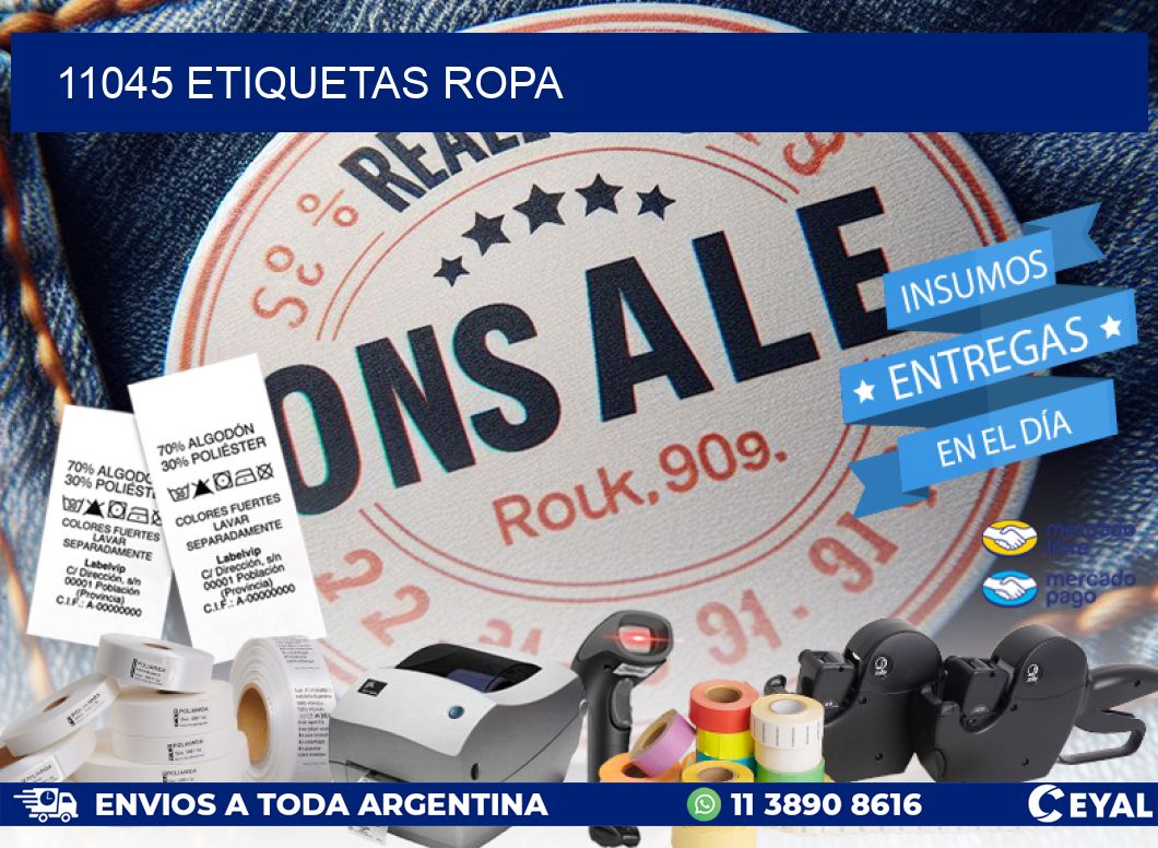 11045 ETIQUETAS ROPA