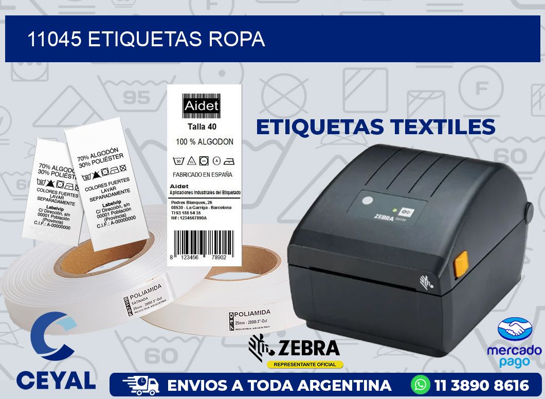 11045 ETIQUETAS ROPA
