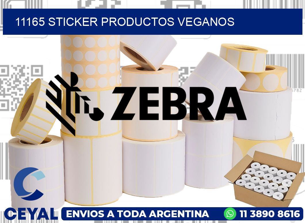 11165 STICKER PRODUCTOS VEGANOS