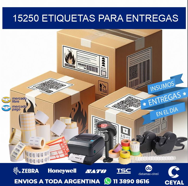 15250 ETIQUETAS PARA ENTREGAS
