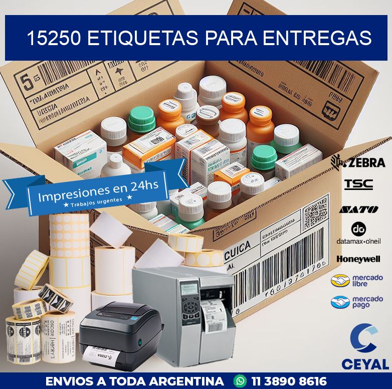 15250 ETIQUETAS PARA ENTREGAS