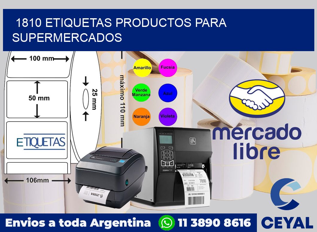 1810 Etiquetas productos para supermercados