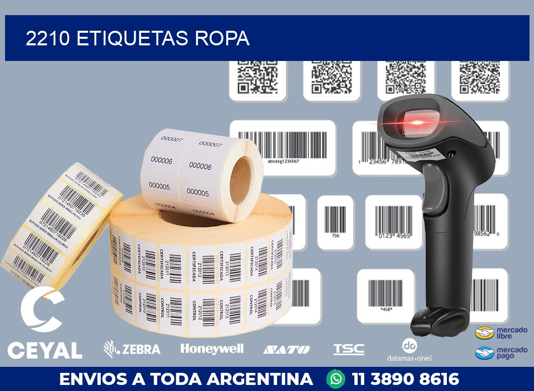 2210 ETIQUETAS ROPA
