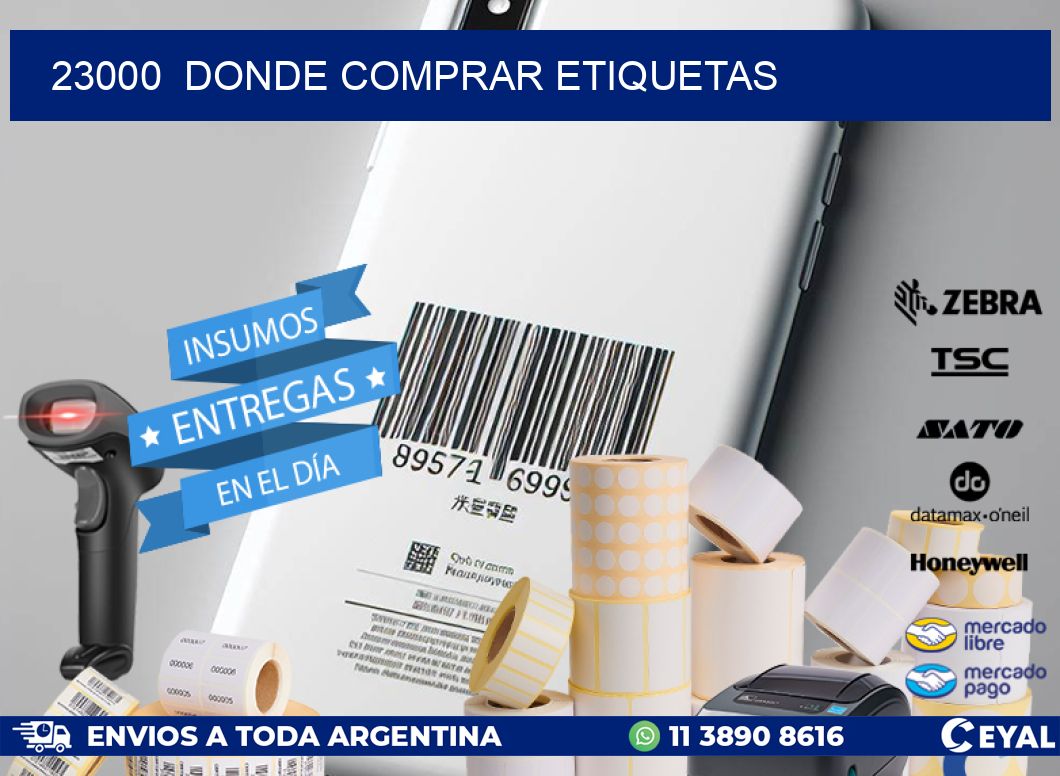 23000  donde comprar etiquetas