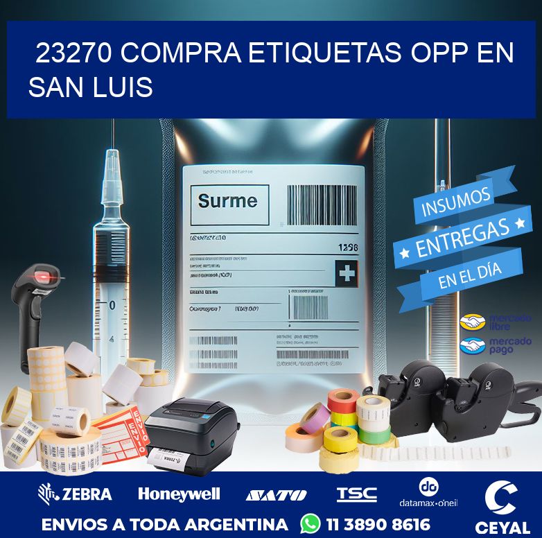 23270 COMPRA ETIQUETAS OPP EN SAN LUIS
