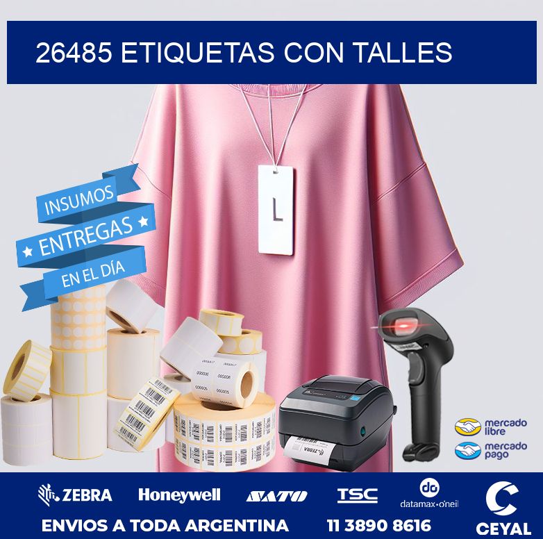 26485 ETIQUETAS CON TALLES