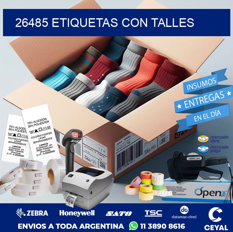 26485 ETIQUETAS CON TALLES