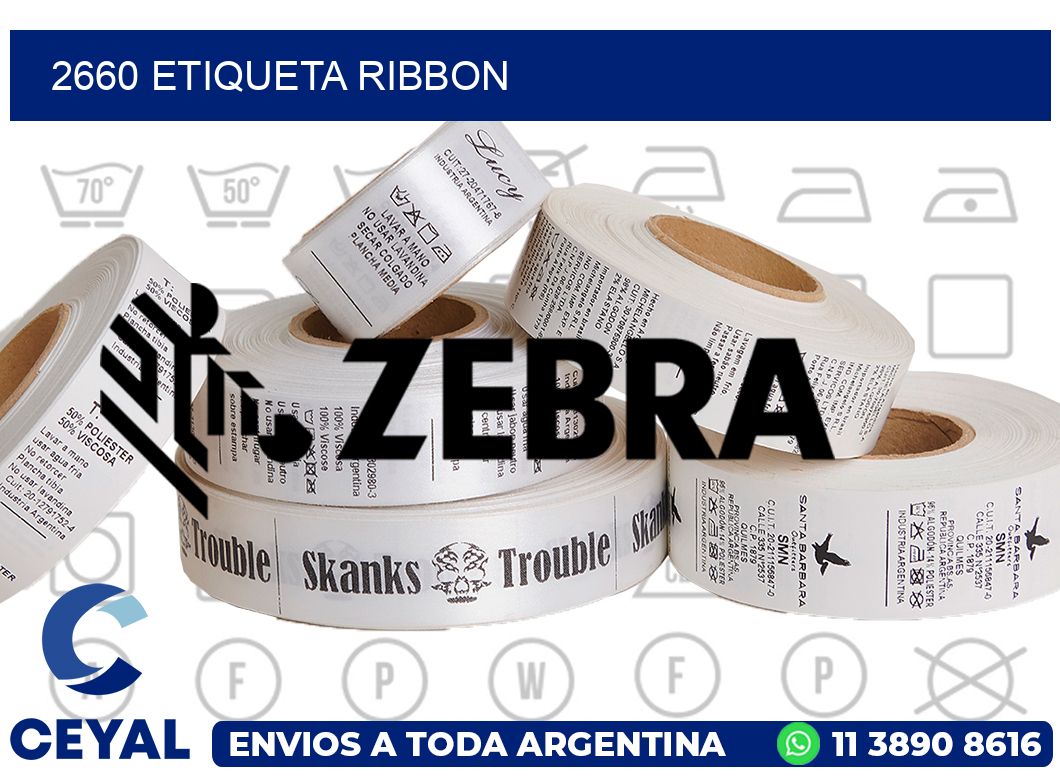 2660 etiqueta ribbon