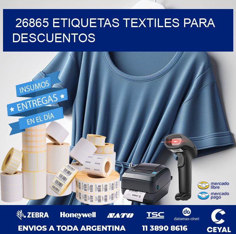26865 ETIQUETAS TEXTILES PARA DESCUENTOS