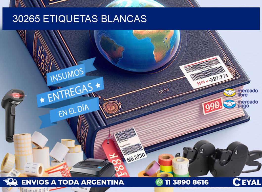 30265 ETIQUETAS BLANCAS