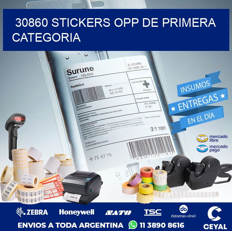 30860 STICKERS OPP DE PRIMERA CATEGORIA