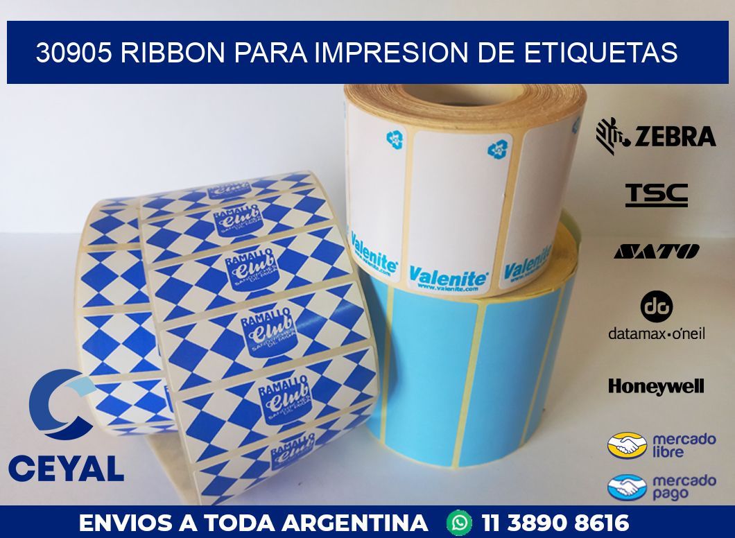 30905 RIBBON PARA IMPRESION DE ETIQUETAS