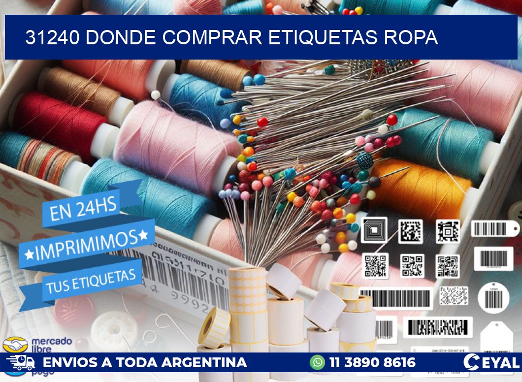 31240 DONDE COMPRAR ETIQUETAS ROPA