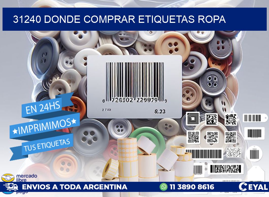 31240 DONDE COMPRAR ETIQUETAS ROPA