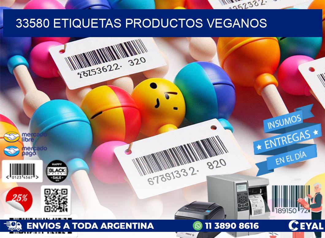 33580 Etiquetas productos veganos