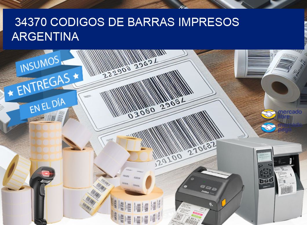 34370 codigos de barras impresos Argentina