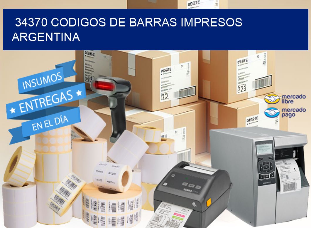 34370 codigos de barras impresos Argentina