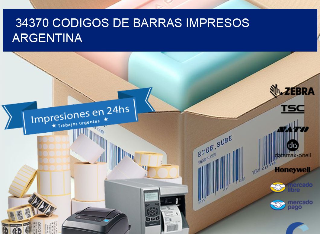 34370 codigos de barras impresos Argentina