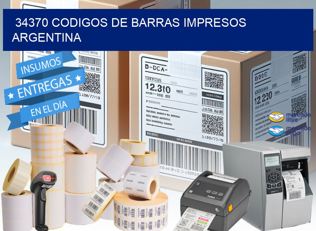 34370 codigos de barras impresos Argentina