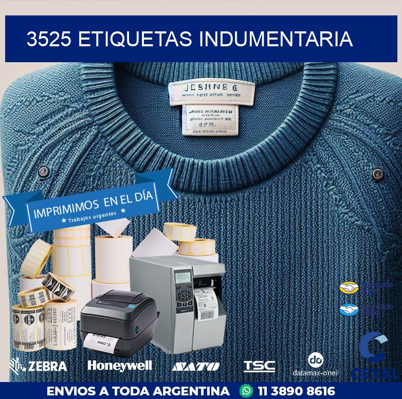 3525 ETIQUETAS INDUMENTARIA