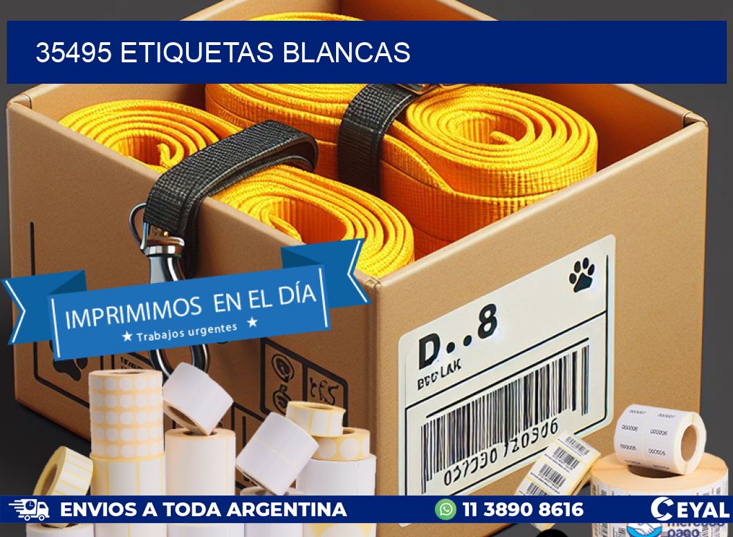 35495 ETIQUETAS BLANCAS