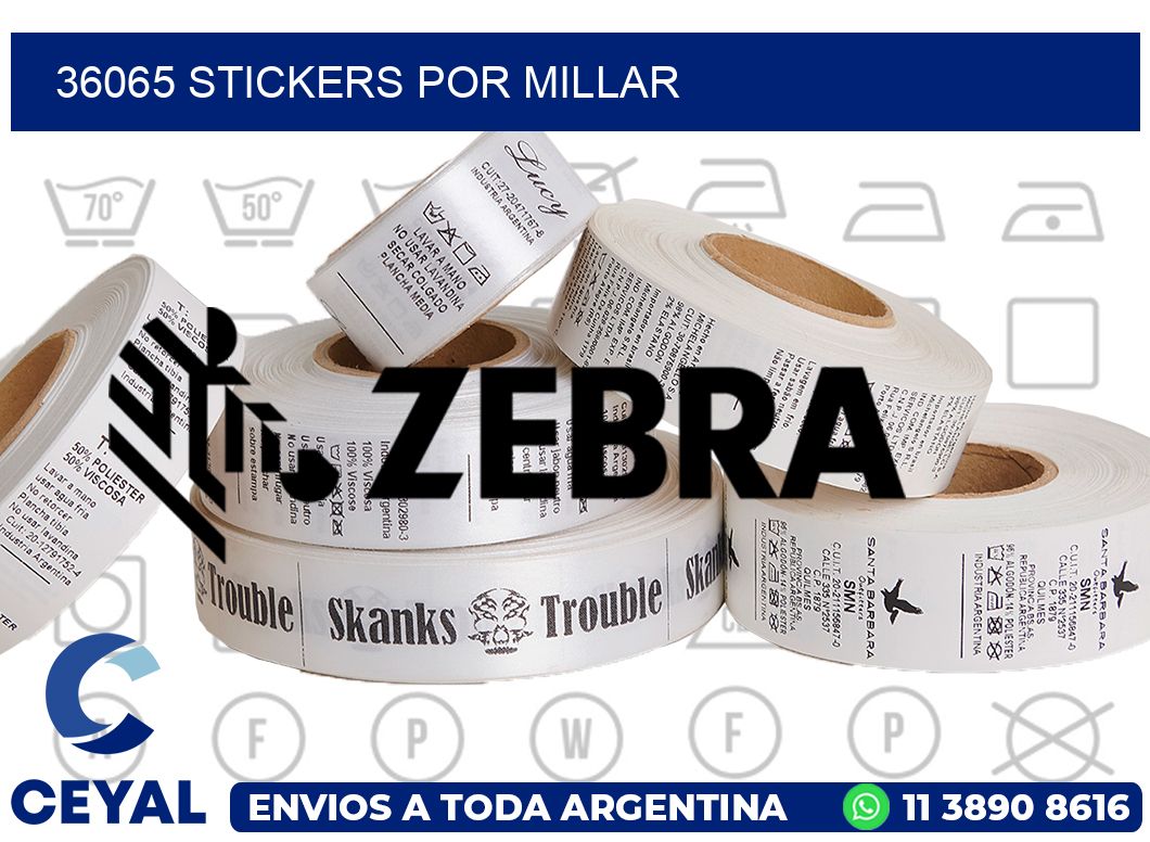 36065 STICKERS POR MILLAR