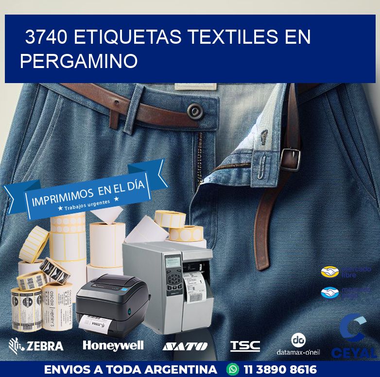 3740 ETIQUETAS TEXTILES EN PERGAMINO