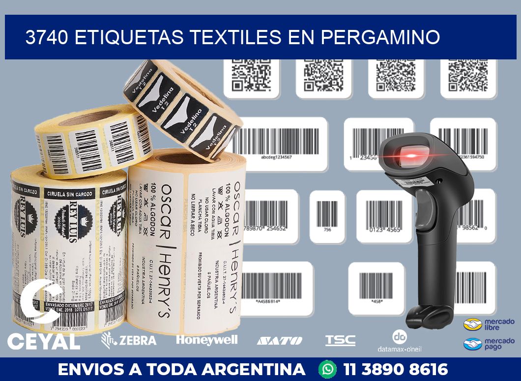 3740 ETIQUETAS TEXTILES EN PERGAMINO