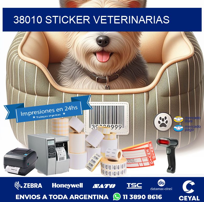 38010 STICKER VETERINARIAS