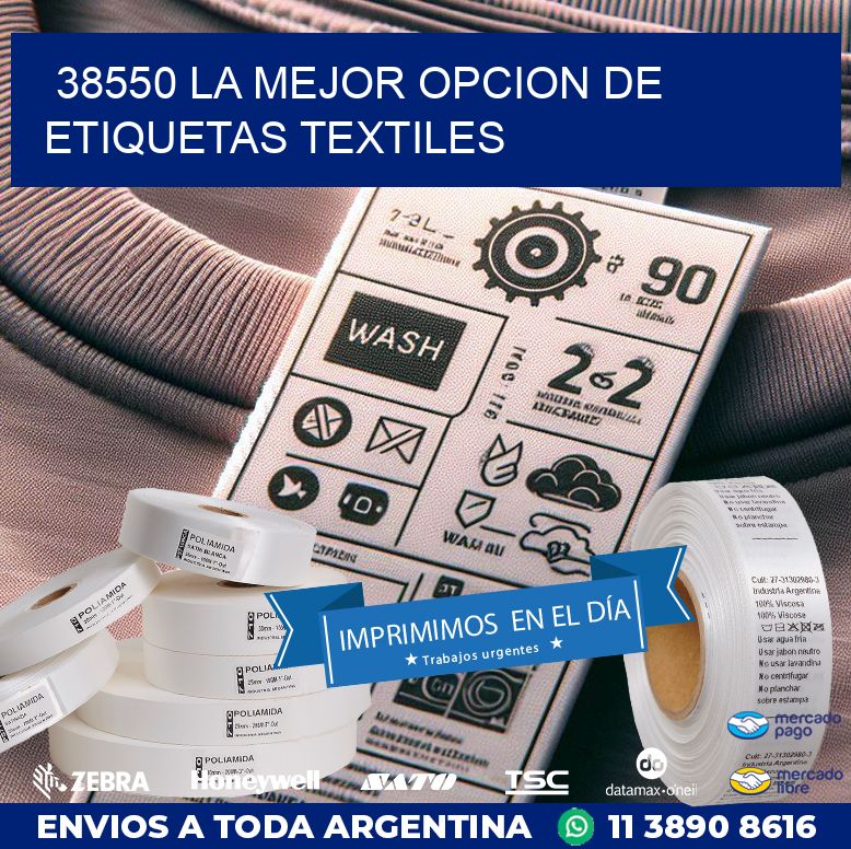 38550 LA MEJOR OPCION DE ETIQUETAS TEXTILES