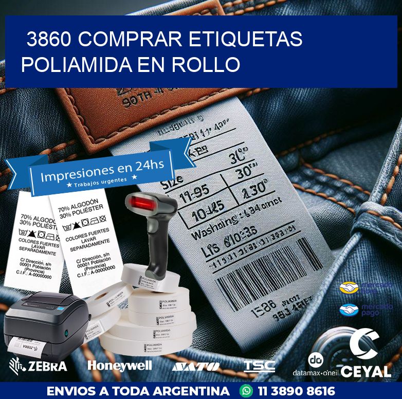 3860 COMPRAR ETIQUETAS POLIAMIDA EN ROLLO