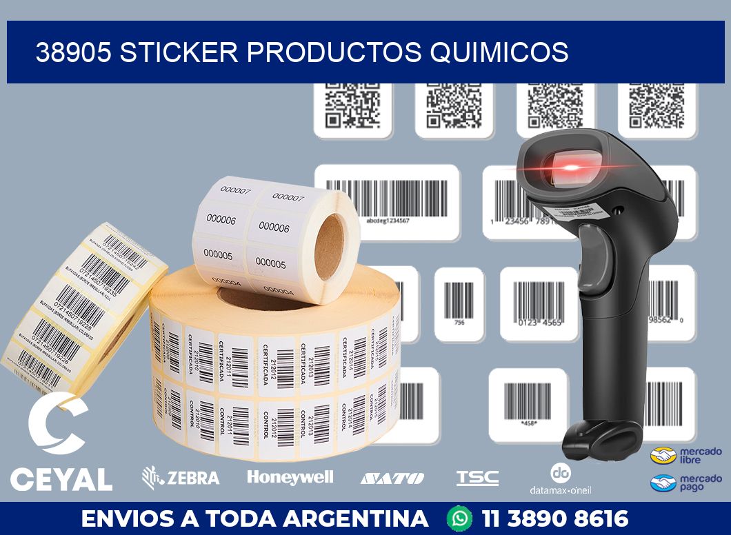 38905 STICKER PRODUCTOS QUIMICOS